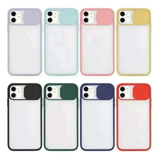Case con protector de cámara para iPhone 12/ 12 Mini / 12 Pro / 12 Pro Max