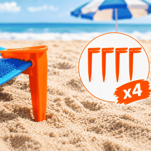 Pinza Estaca Para Manta De Playa x4 unid.