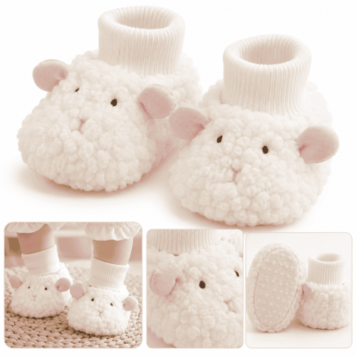 Pantuflas Para Bebé Diseño Animales Con Orejas