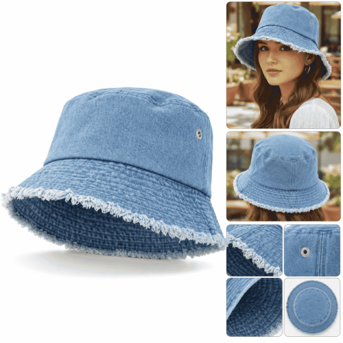 Gorro Piluso jeans Con Flecos
