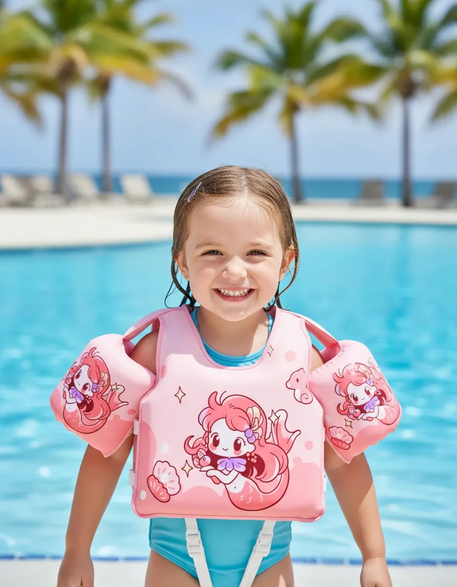 Chaleco Salvavidas Flotador Alitas Para Playa Y Piscina