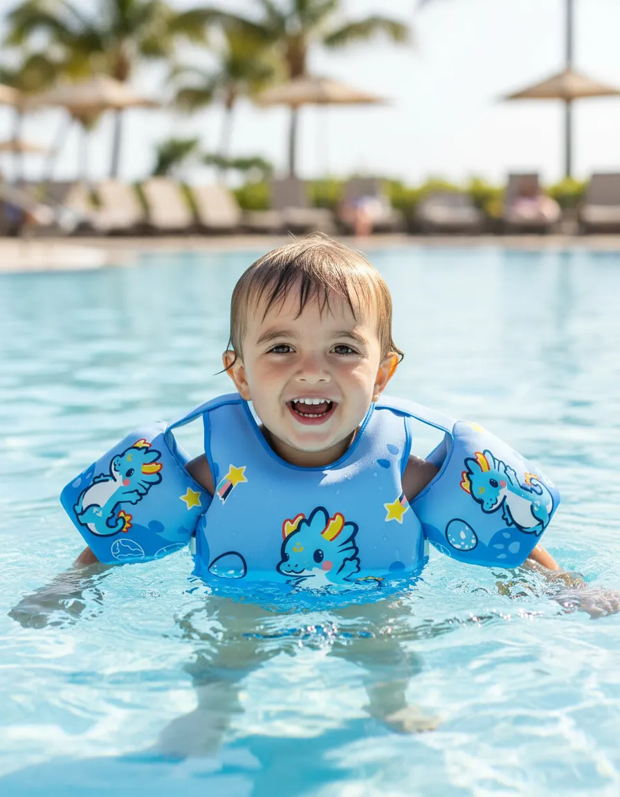 Chaleco Salvavidas Flotador Alitas Para Playa Y Piscina - Imagen 4