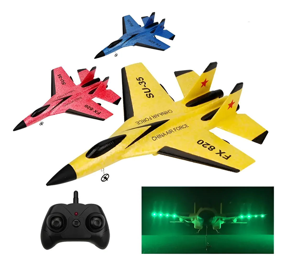 Avion A Control Remoto Para Niños Juguete - Imagen 3