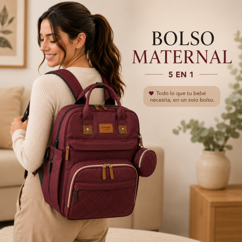Bolso Mochila Maternal Cuna C/ Usb