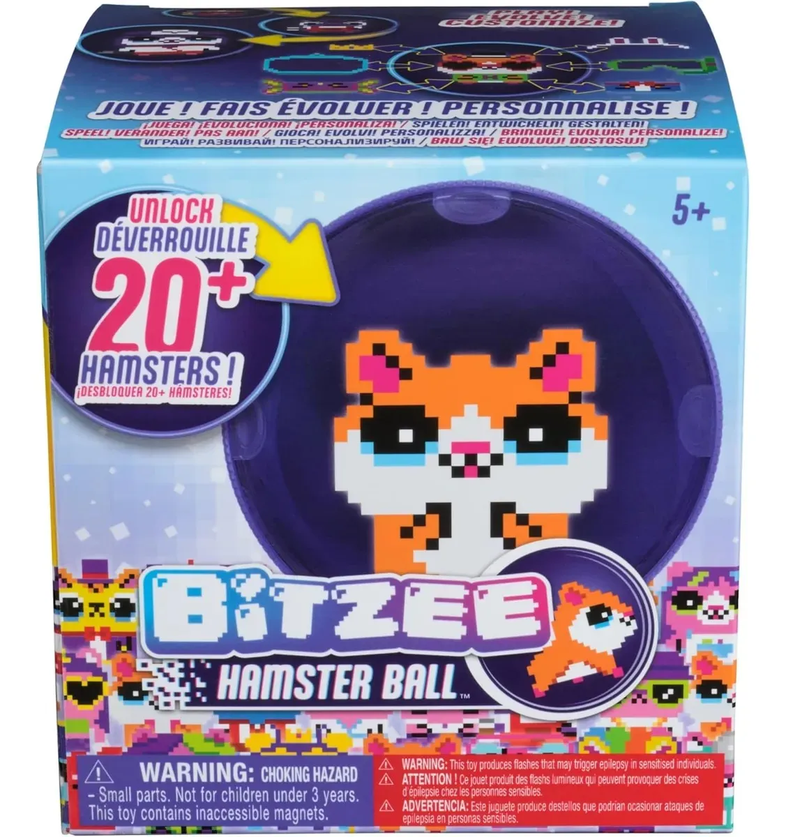Mascota Virtual Interactivo Bitzee Hamster Ball Virtual