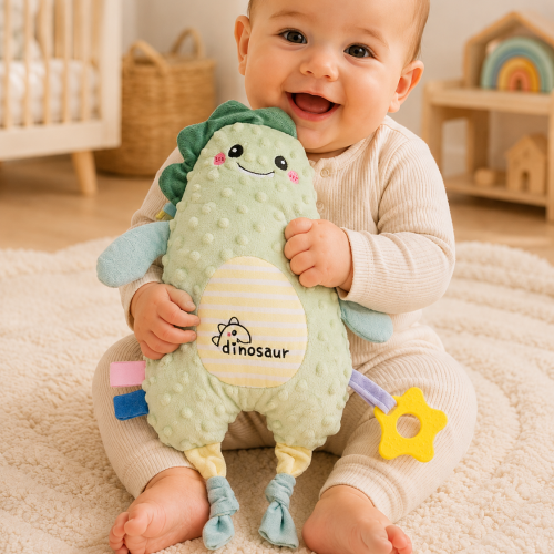 Muñeco Sensorial León Peluche Con Mordillo Para Bebé