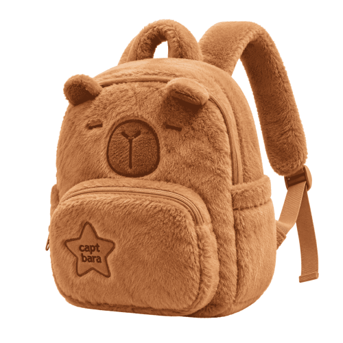 Mochila Capibara Carpincho Compacta Y Moderna
