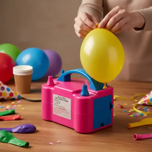 Inflador De Globos Eléctrico 2 Inyectores