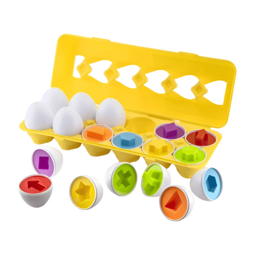 Juego Didáctico Educativo De Encastre Huevos De Colores