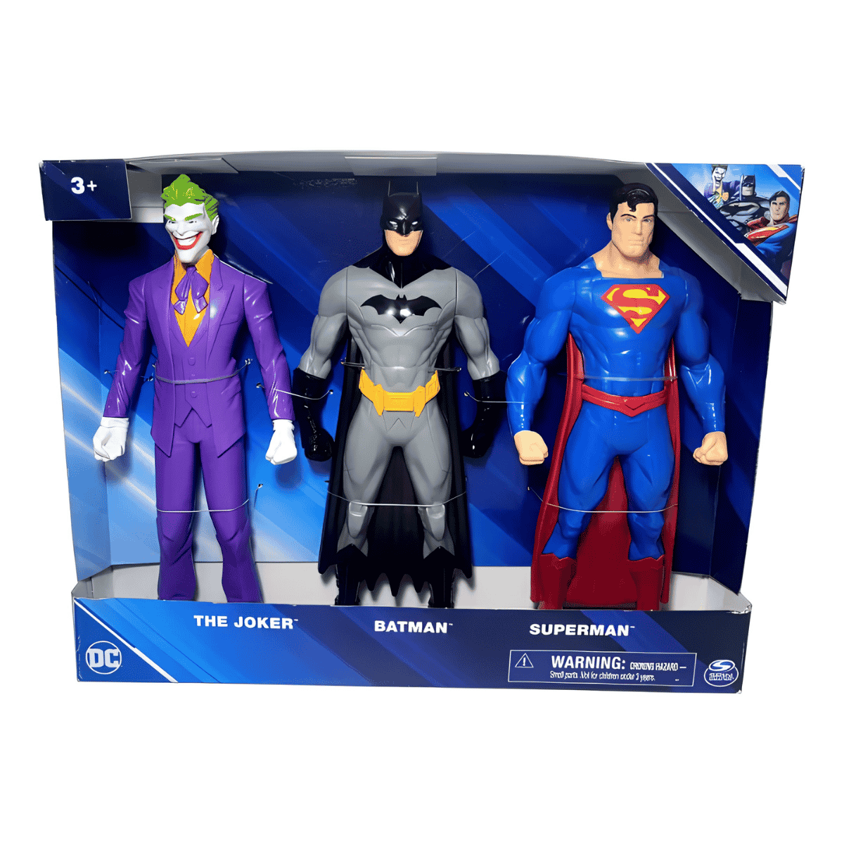 Pack de Figuras de Acción DC Comics Liga de la Justicia Con Batman, Superman y Joker