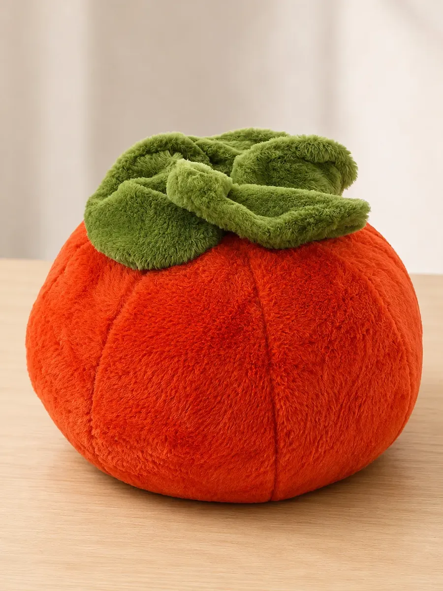 Almohadón Peluche Tomate Suave De Felpa 35 Cm