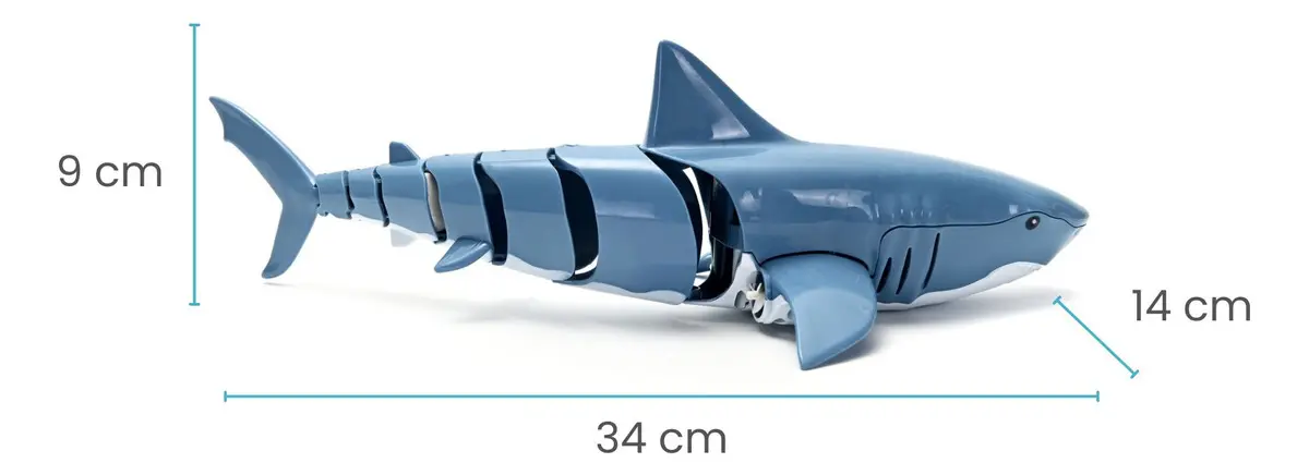 Tiburón a Control Remoto Juguete Impermeable Recargable - Imagen 3