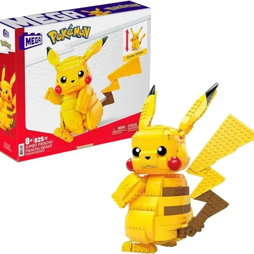 Bloques Mega Pokémon Pikachu Jumbo – 825 Pcs