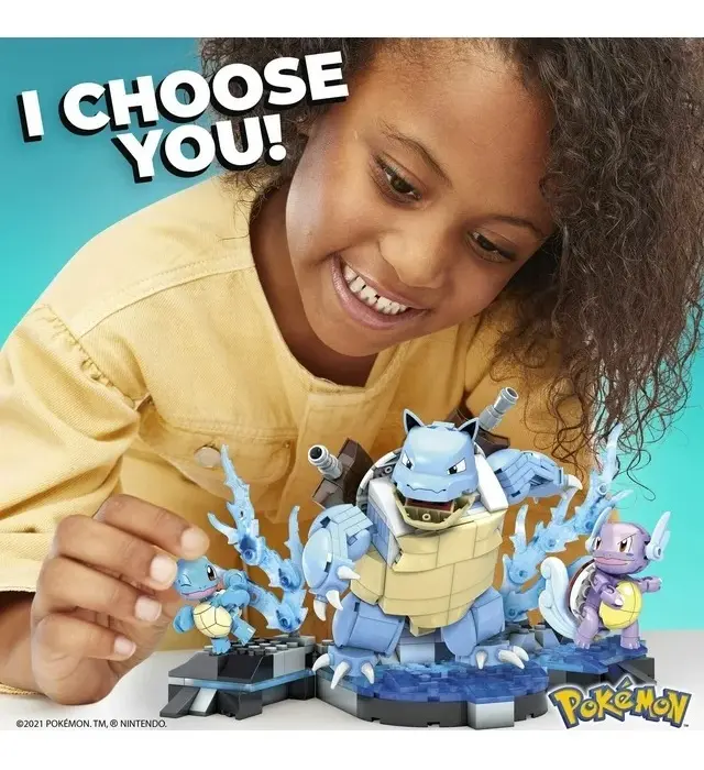 Bloques Mega Pokémon Squirtle Evolution - 379 Pc - Imagen 2