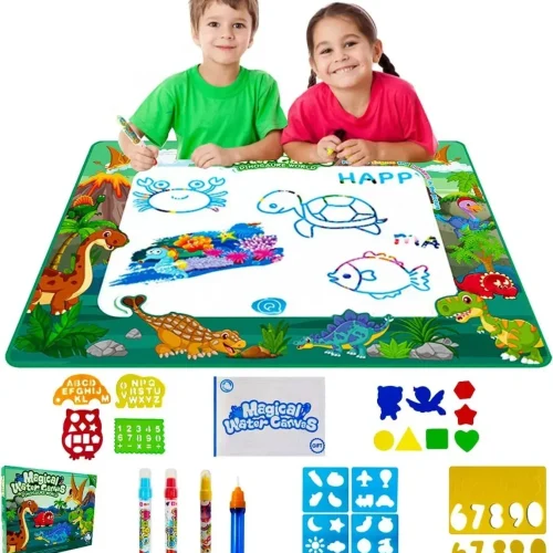 Pizarra Tela Mágica 100×150 Cm Pintar C/agua con Accesorios