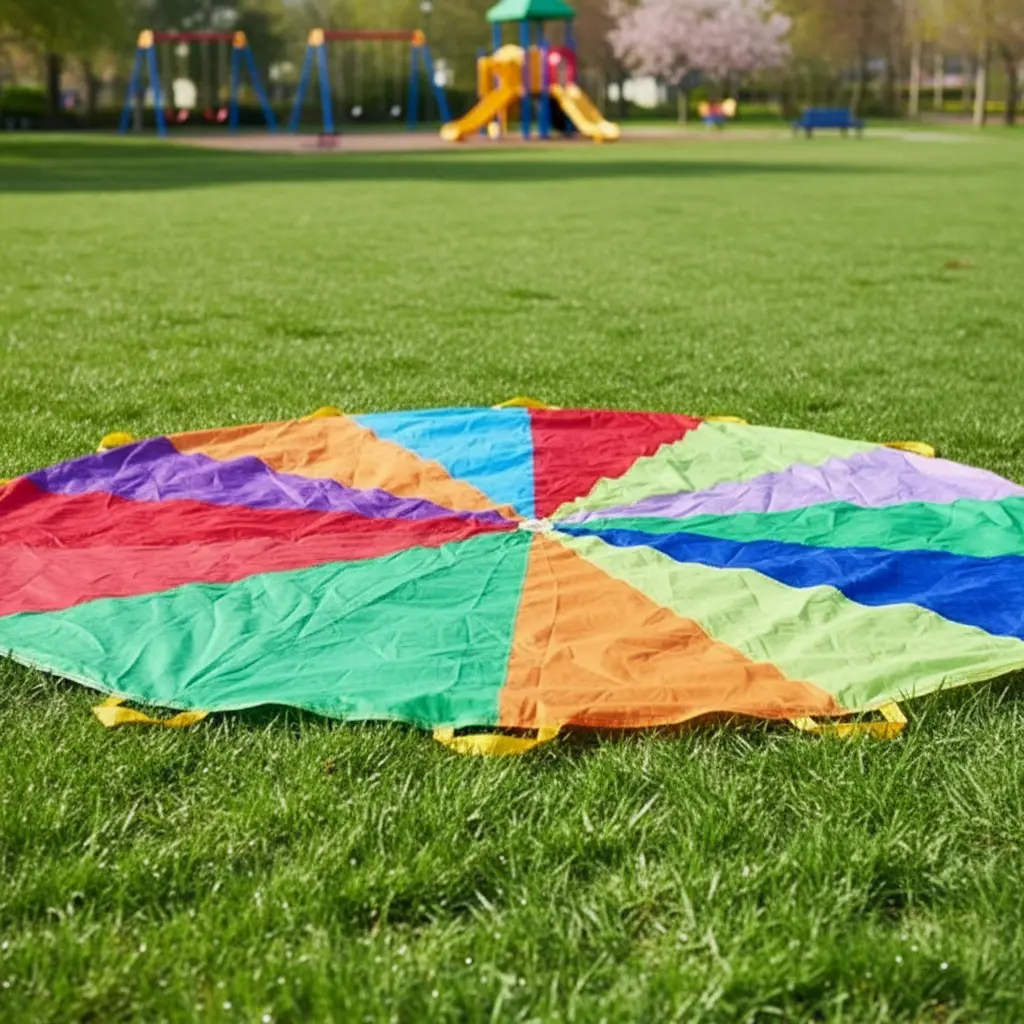 Paracaídas Didáctico Tela Multicolor 3.5mt Diametro - Imagen 2
