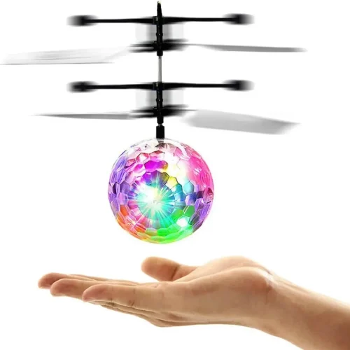 Esfera Bola Voladora Infantil Sensor Luces Led Recargable