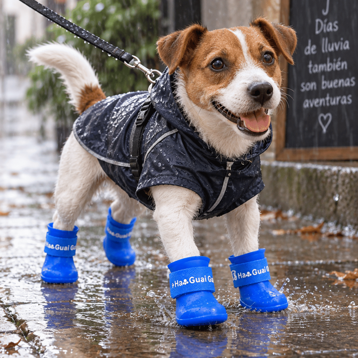 Botitas De Lluvia Impermeables Silicona Para Perro