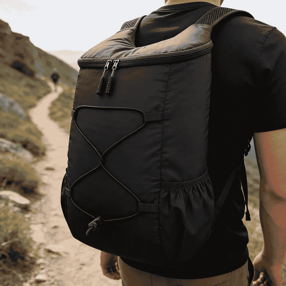 Mochila Impermeable Running Plegable Para Viaje Multiuso - Imagen 3