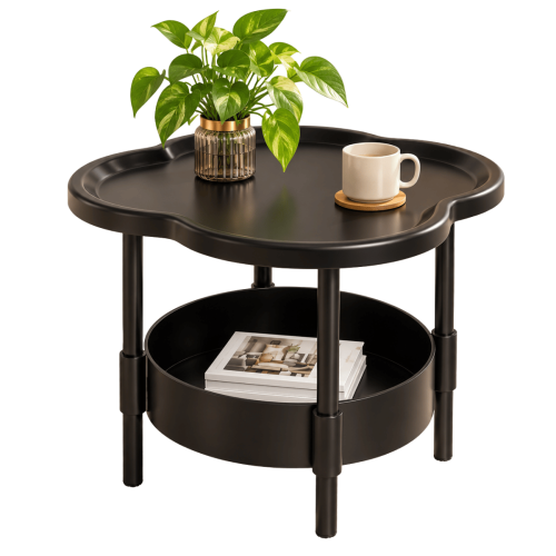 Mesa Auxiliar Ratona Con 2 Niveles Nube