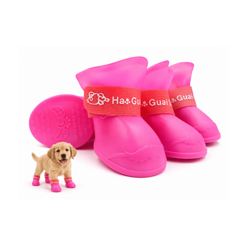 Botitas De Lluvia Impermeables Silicona Para Perro