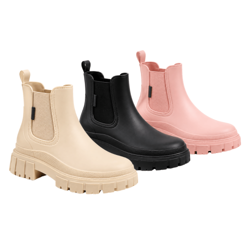Botas Borcegos De Lluvia Caña Corta Impermeables