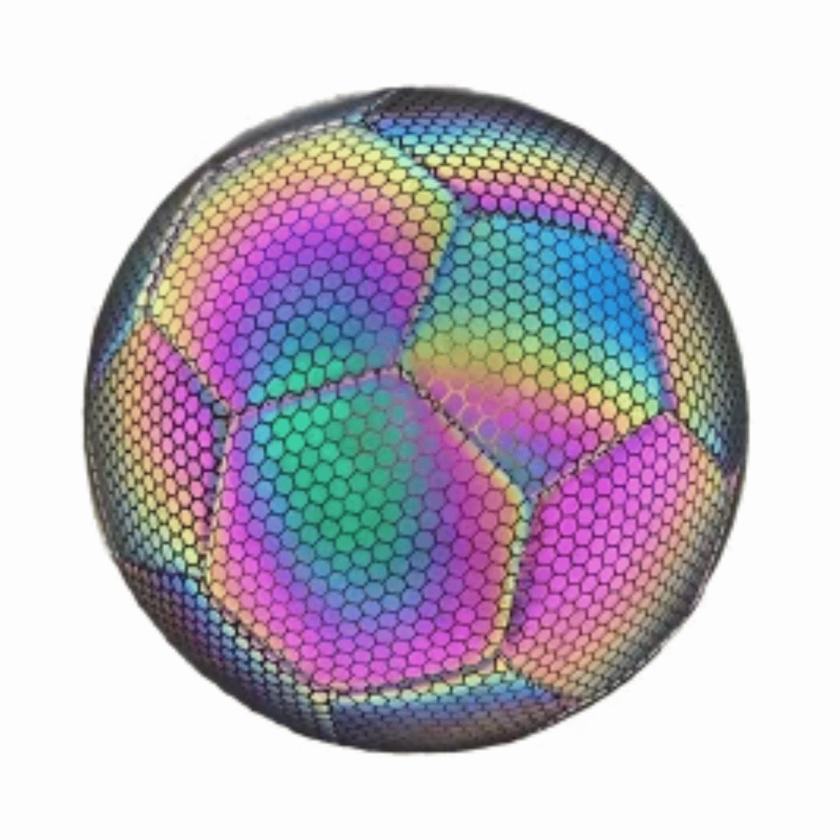 Pelota De Fútbol Reflectiva - Luminosa