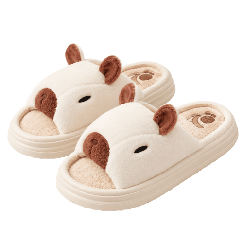 Pantuflas Capibara Carpincho Suela De Goma Adulto