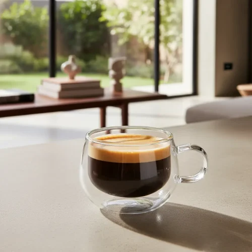 Pack 2 Tazas Doble Vidrio Térmicas 150ml Café O Té