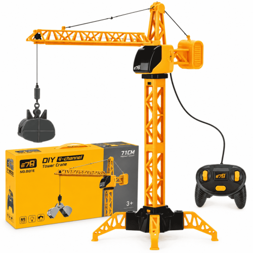 Grúa A Control Remoto 71 Cm Con Luz Y Giro 360
