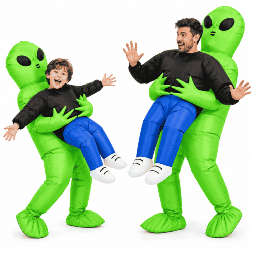 Disfraz Inflable Alien Extraterrestre Adulto y Niños